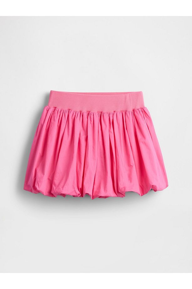 Kız Çocuk Pembe Bubble Şort Etek - 4