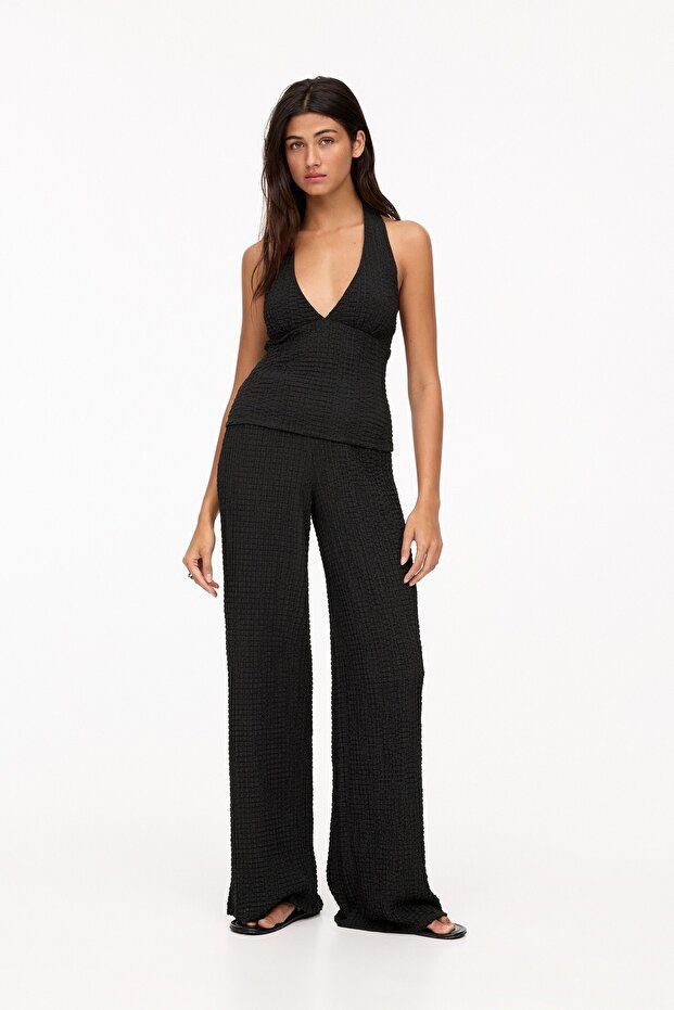 Kırışık efektli halter üst - 3