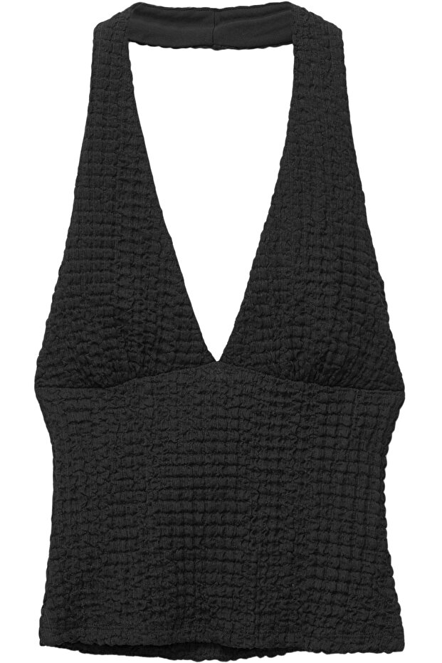Kırışık efektli halter üst - 7