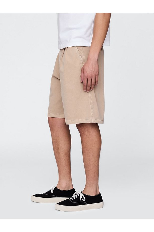 Erkek Bej Pileli Khaki Şort - 5