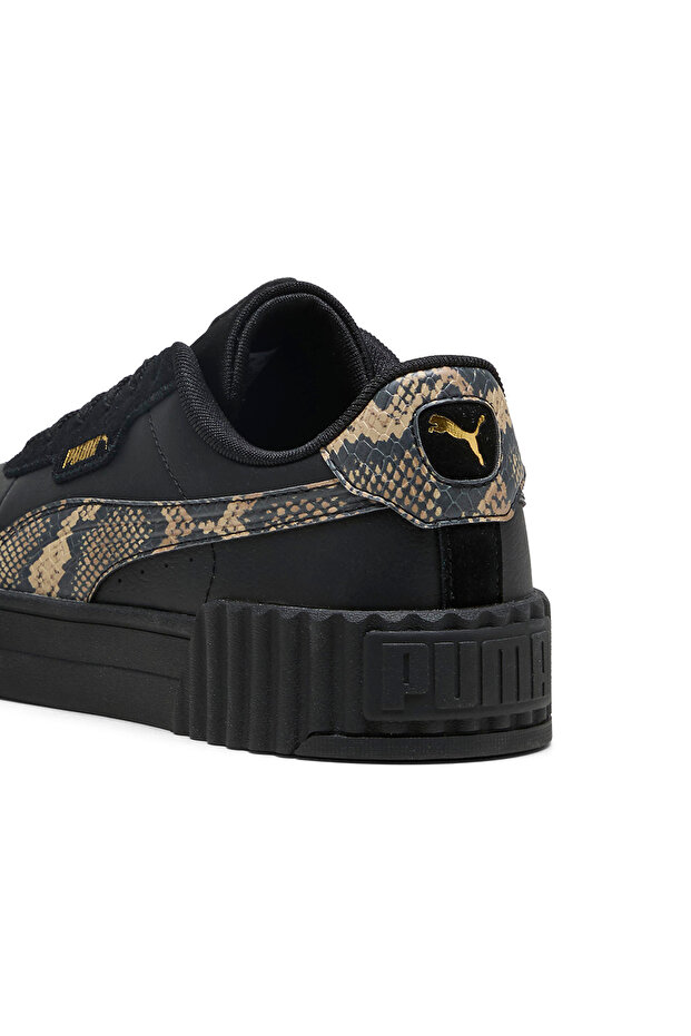 Carina 3.0 Snake Chic Kadın Siyah Sneaker Ayakkabı 40072302 - 5