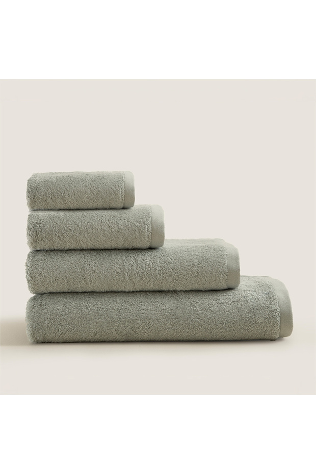 Solid El Havlusu 33x33 cm DUMAN YEŞİLİ - 3