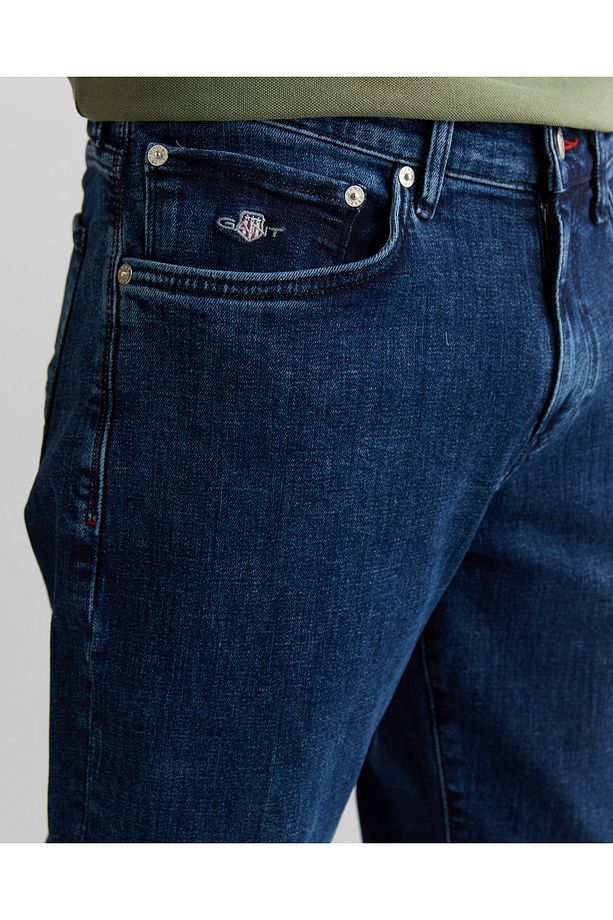 Erkek Mavi Regular Fit Pantolon - 5