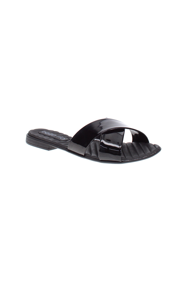 Ladies Flat Sandals Black | Made In Brazil