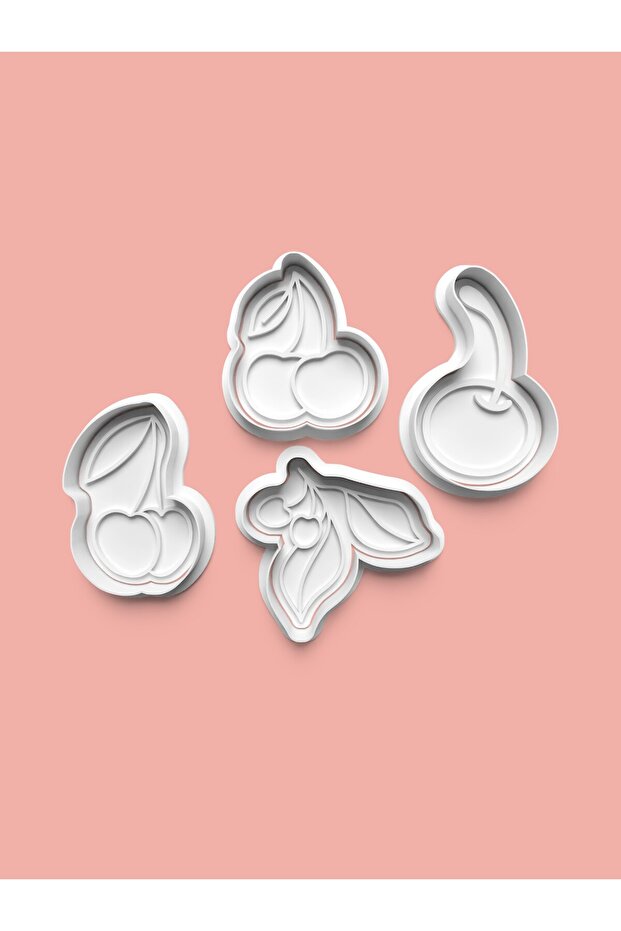Cherry Cookie Mold and Sugar Paste Mold Set of 4 0816-Set