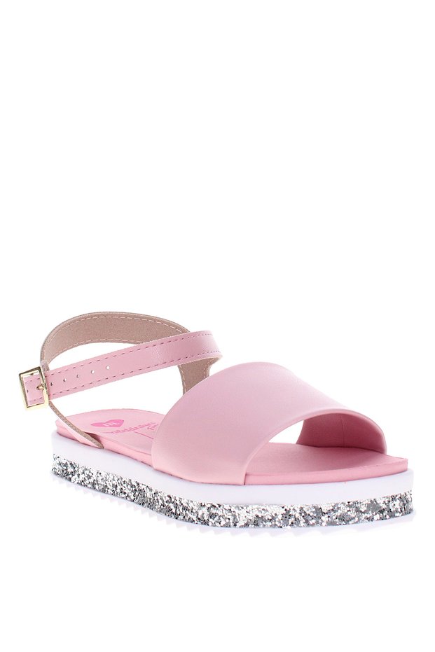 Pre Teen Girls Sandals With Back Strap Pink | Made In Brazil
