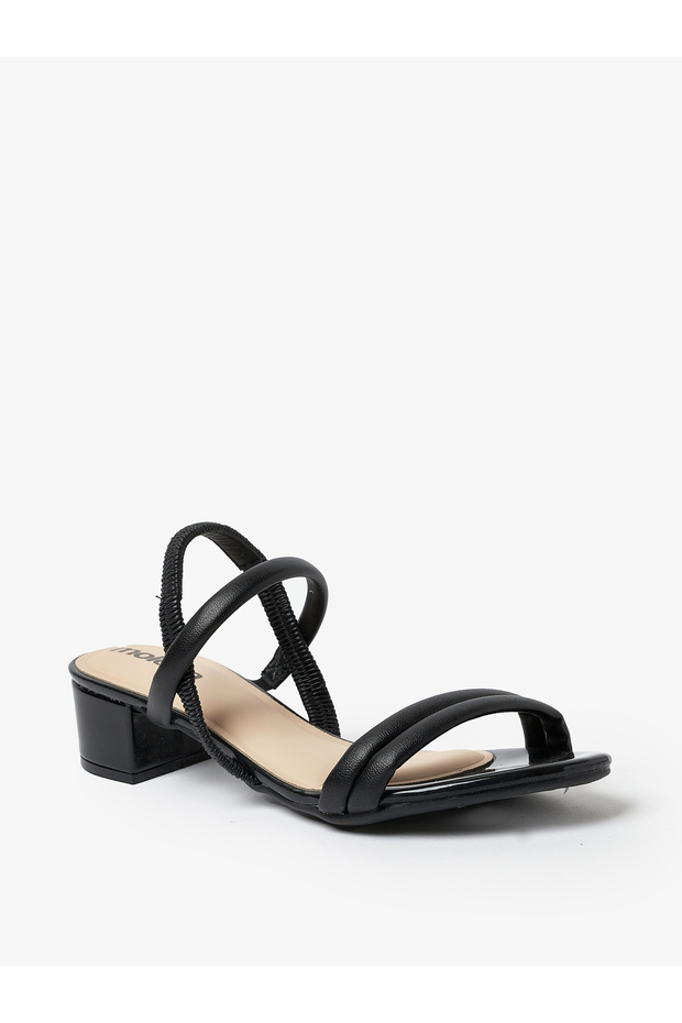 Ladies Sandals With Back Strap Black | Made In Brazil - 2