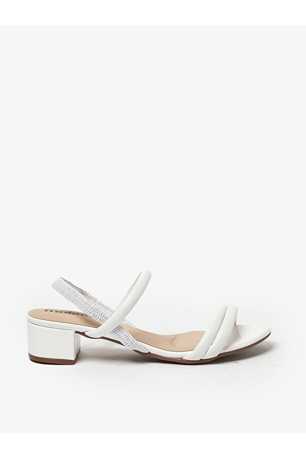 Ladies Sandals With Back Strap White | Made In Brazil