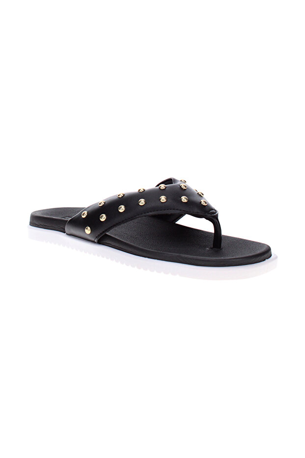 Ladies Flat Sandals Black | Made In Brazil