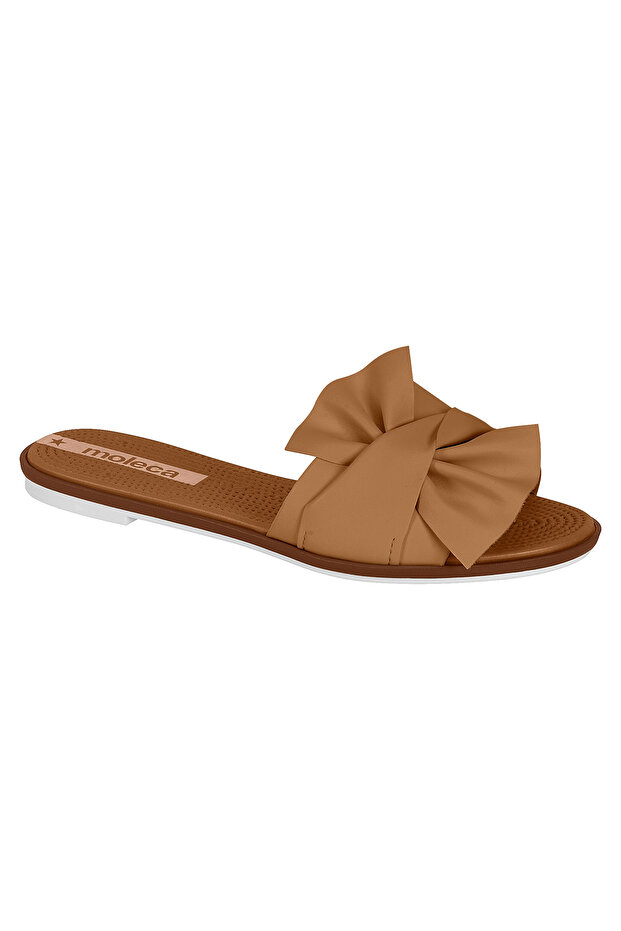 Ladies Flat Sandals Camel | Made In Brazil
