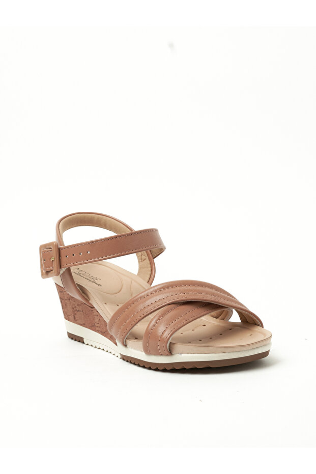 Ladies Wedge Sandals Nude | Made In Brazil