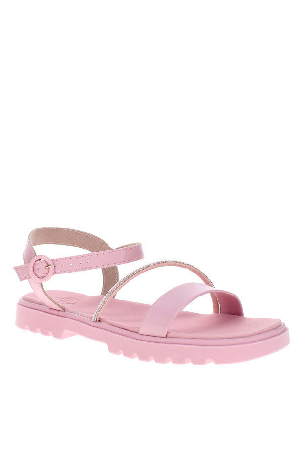 Pre Teen Girls Sandals With Back Strap Pink | Made In Brazil