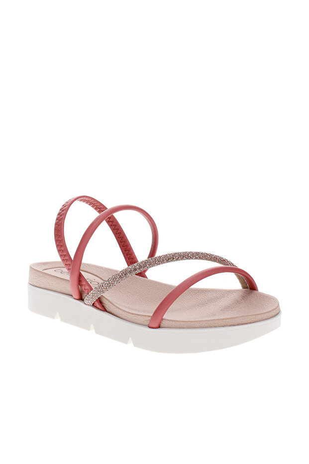 Ladies Flat Sandals Rose | Made In Brazil