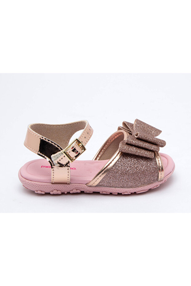 Infant Girls Sandals With Back Strap Rose Gold | Made In Brazil