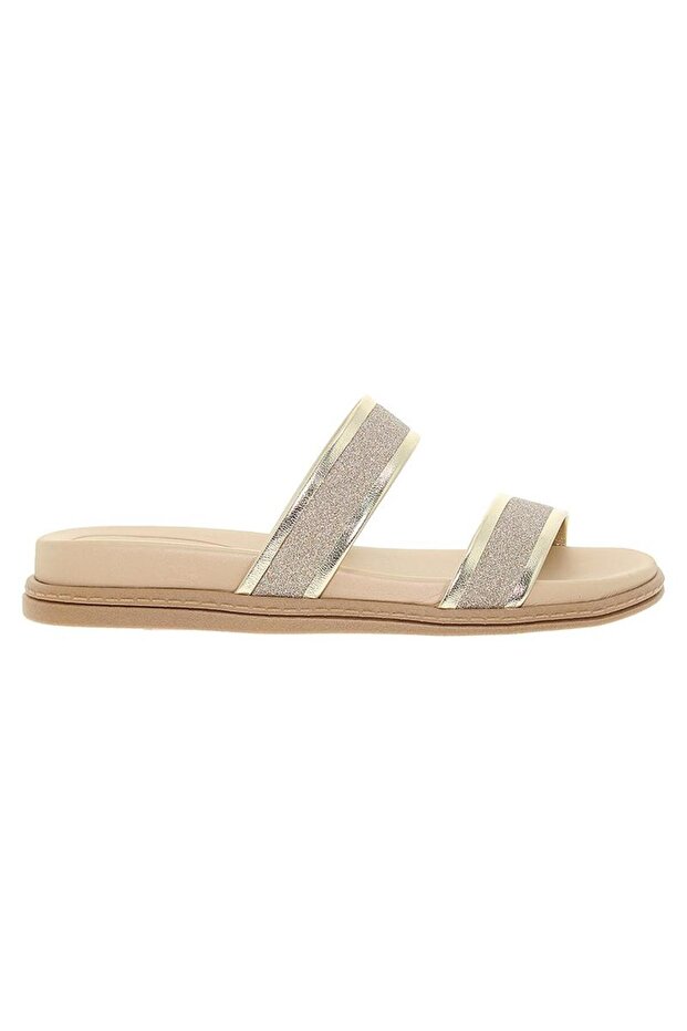Ladies Flat Sandals Golden | Made In Brazil