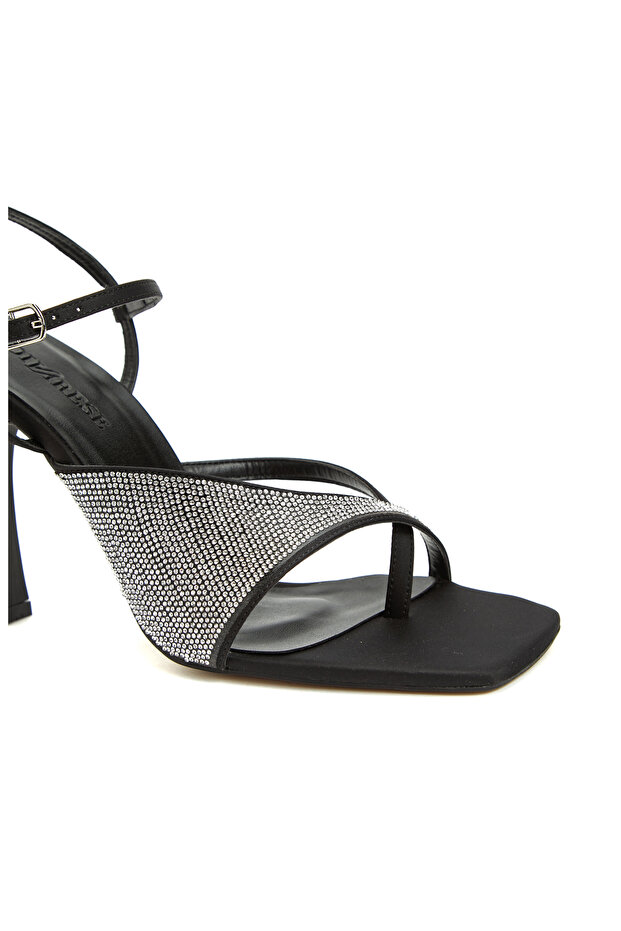 Siyah Kadın Sandalet - 6