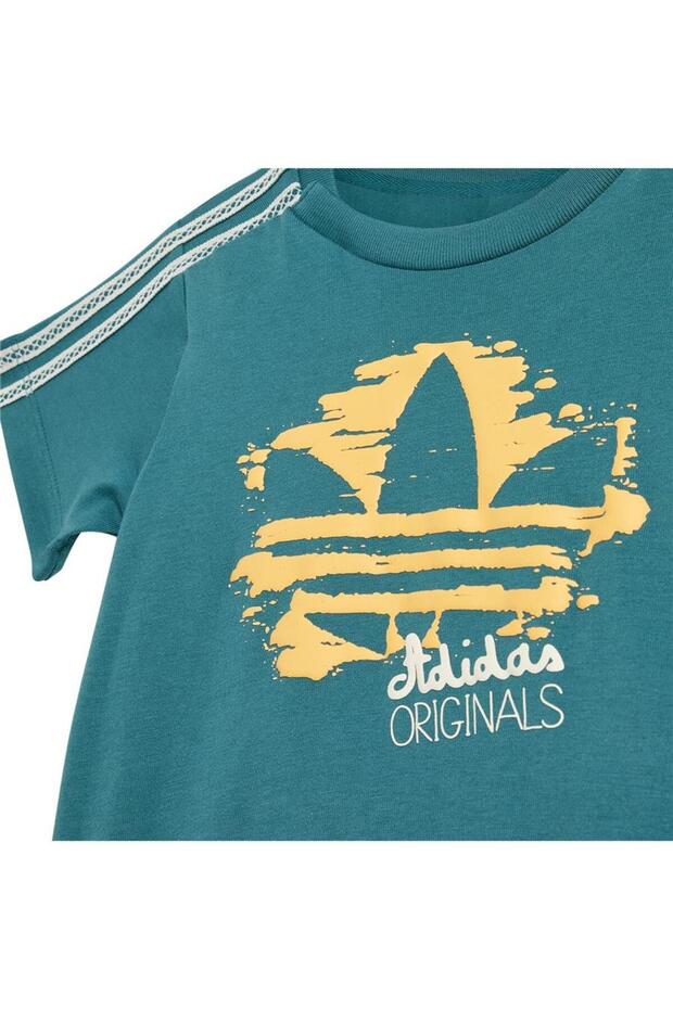 Bebek Yeşil Eşofman TEE SHORT SET KC0772 - 4