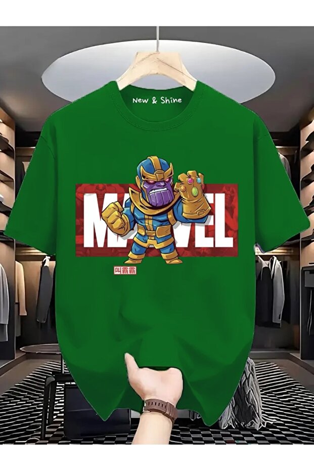 Superhero Thanos Printed Oversize T-Shirt