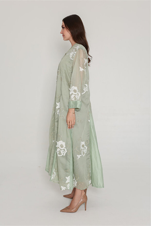 Flowy Flower Pattern Dress - 2