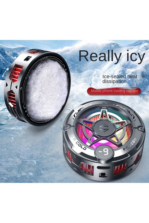 K20 Magsafe Destekli Telefon Soğutucu Radyatör Kablolu Rgb Fan Aluminyum Mıknatıslı ve Mandallı - 6