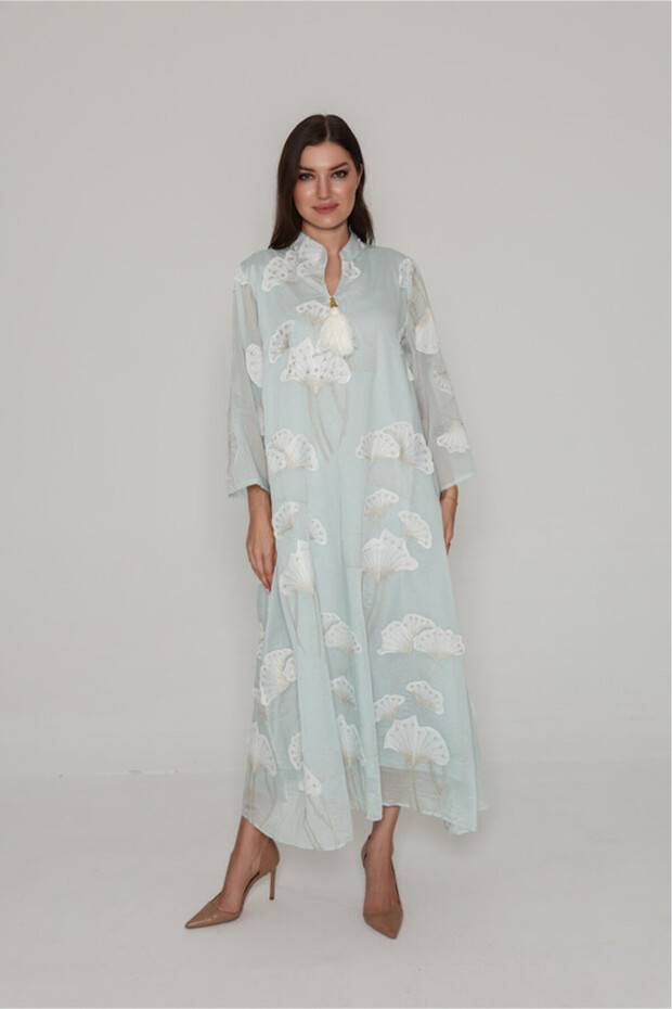 Flowy Flower Pattern Dress - 1