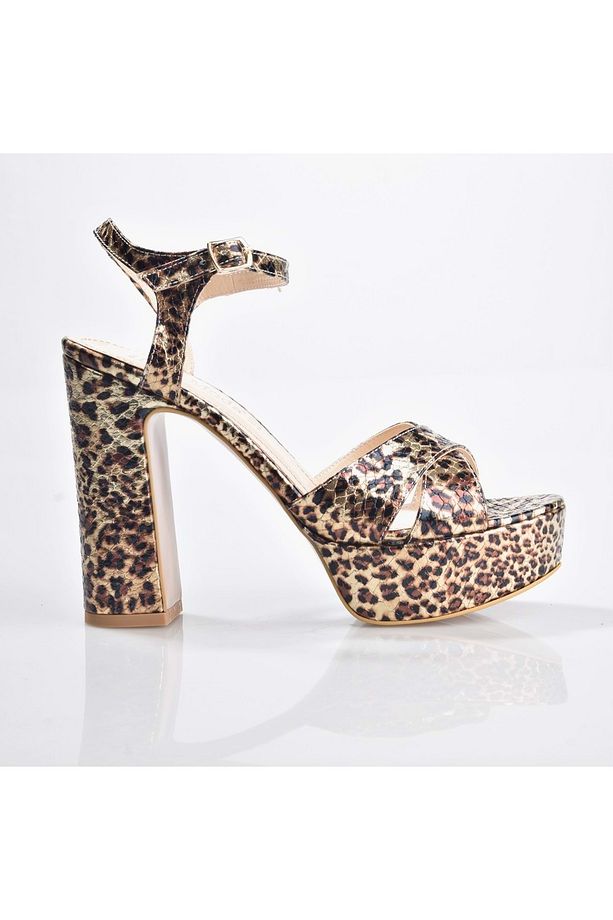 EK Park Moda K3026/5 Kadın Platform Topuklu Ayakkabı - 1