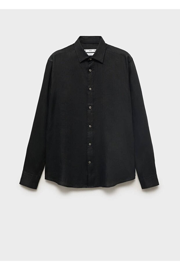 %100 keten gömlek - 3