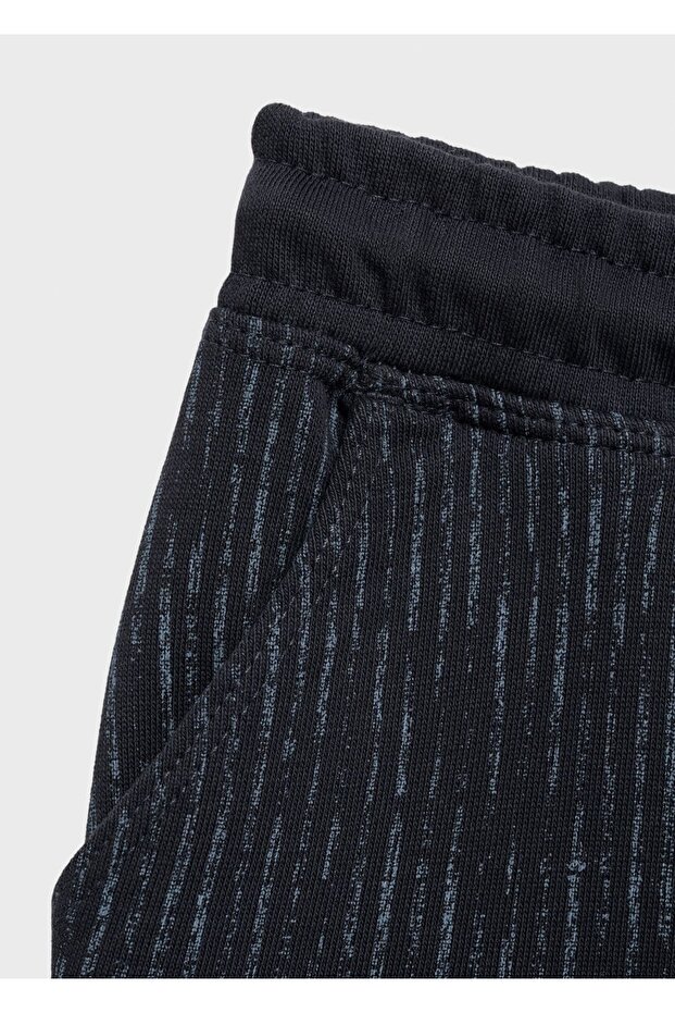 Desenli pamuklu bermuda şort - 4