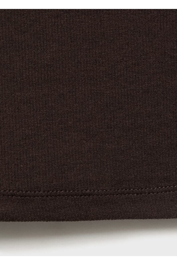 Lastik örgü pamuklu bluz - 7