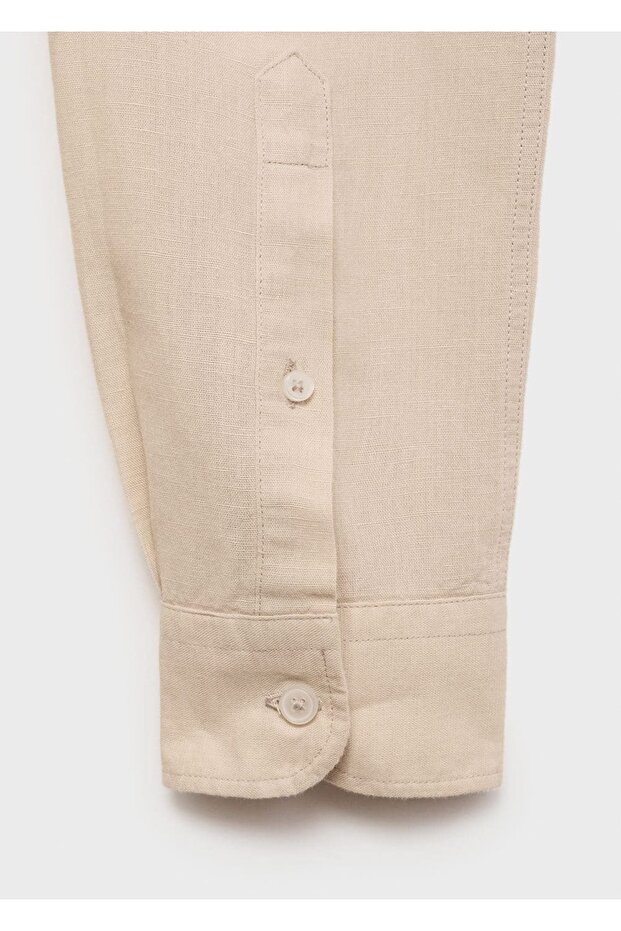 Cepli keten gömlek - 5