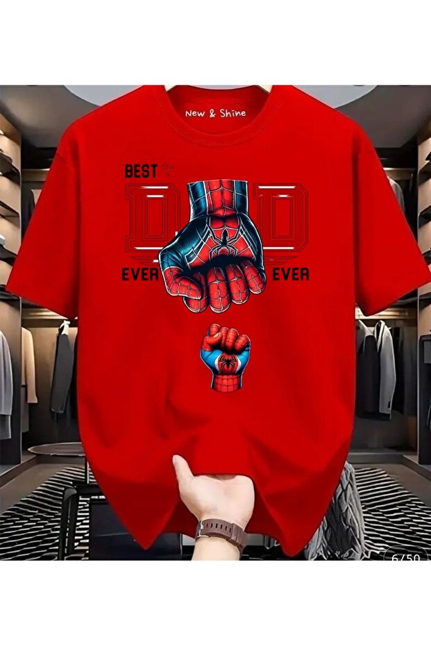 Best Dad Ever Printed Oversize T-Shirt