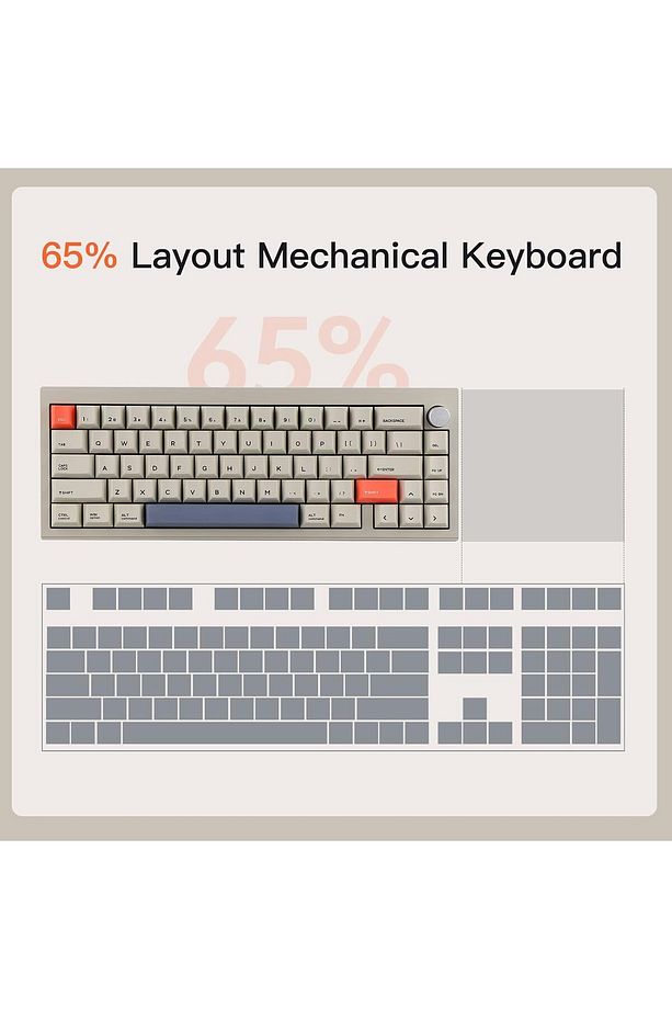 V65 V2 Kablosuz/Kablolu Mekanik Klavye VIA Programlanabilir Yazılım LED Alüminyum CNC Gövde, Win/Mac - 2