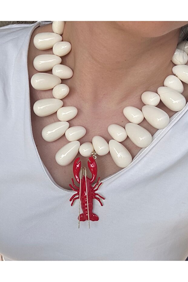 Beaded Lobster Necklace