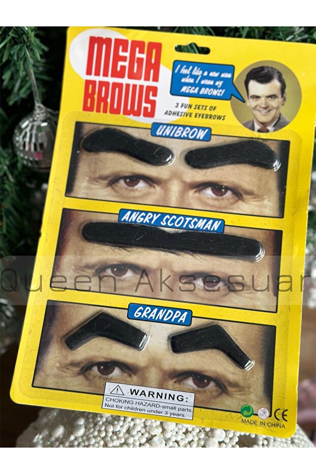 Fun Funny Plug Out Sticker Party Prank Black Eyebrow Set Edgy, Single Eyebrow, Recep Ivedik, Grandpa Models