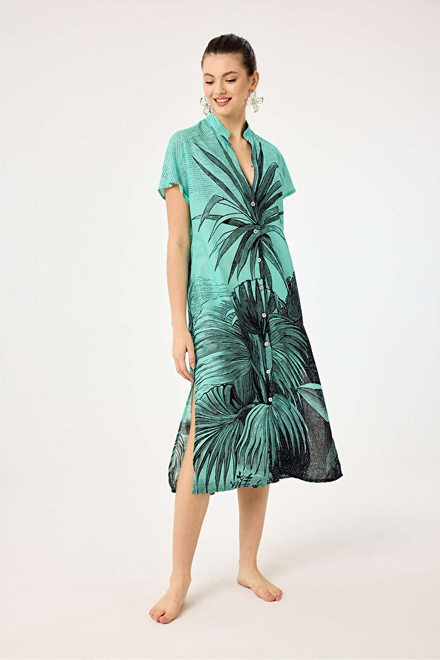 Bora Bora Düğmeli Elbise - 1