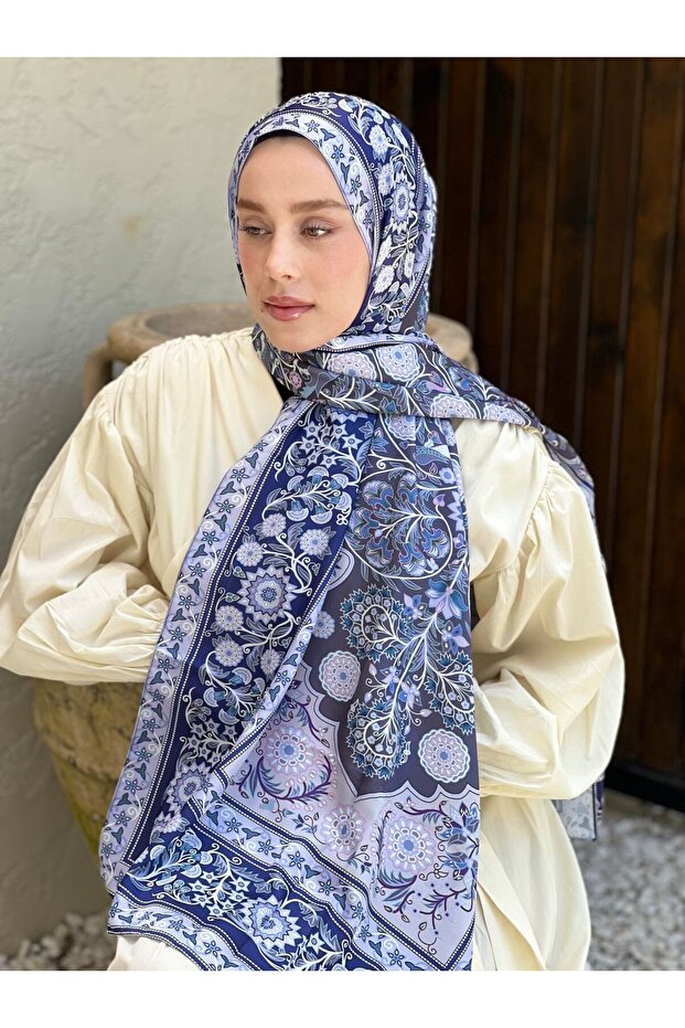 شال تانكا بنمط وردي - 1