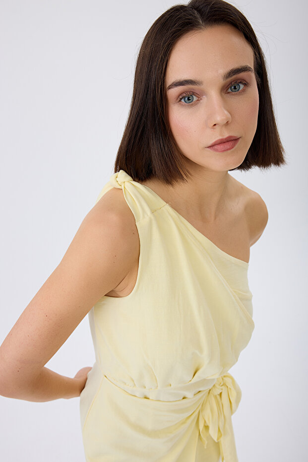 Anvelop Detaylı Elbise - 8