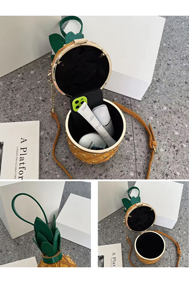 Ananas Tasarım Çanta - 7