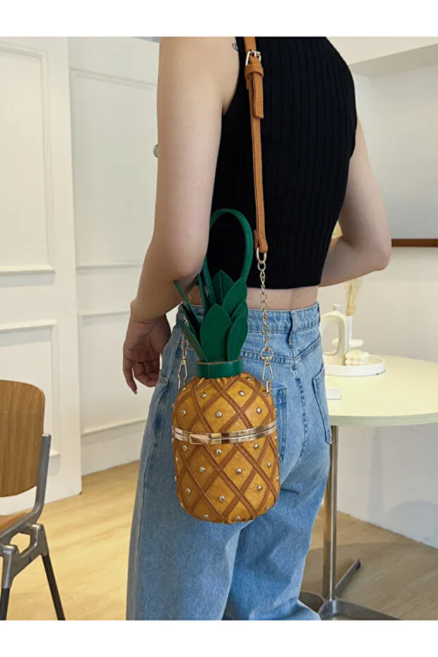 Ananas Tasarım Çanta - 4