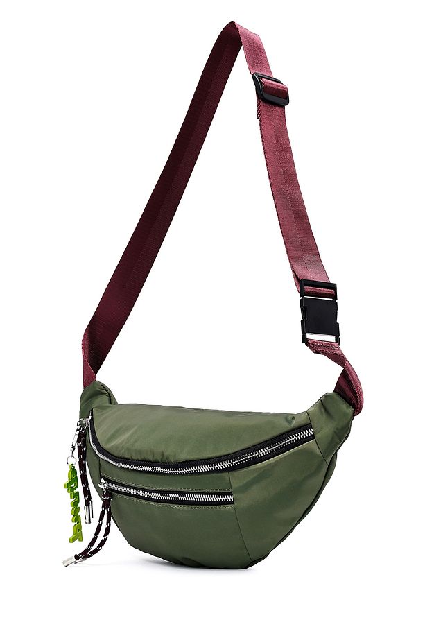 Kadın Yeşil Mini Kumaş Çapraz Çanta 25SBD27536F - 6