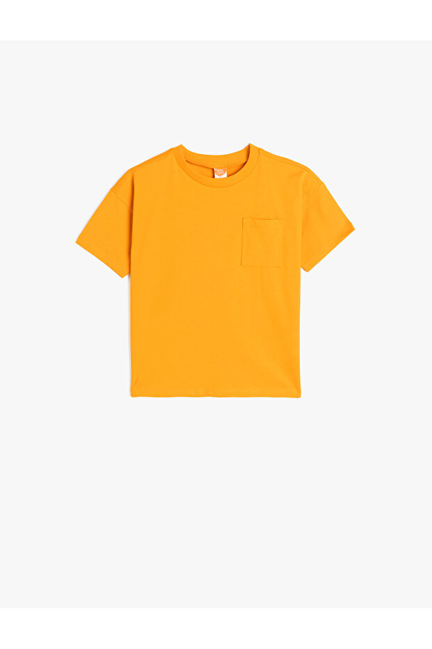 Baby Boy's Orange Basic T-Shirt