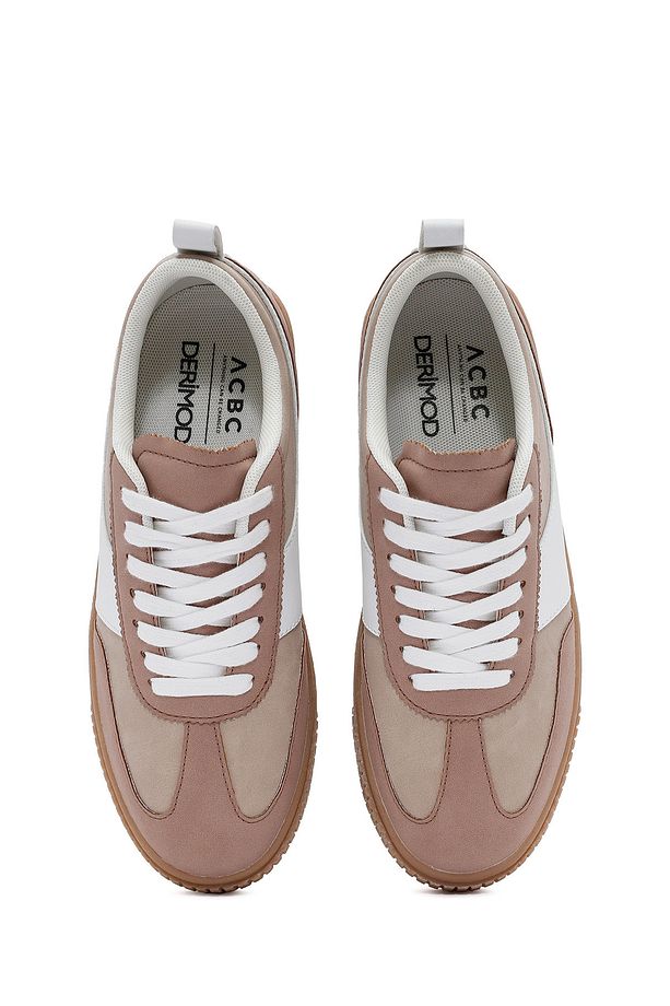 ACBC x Derimod Kadın Pembe Bağcıklı Süet Sneaker 25SFD435210 - 7