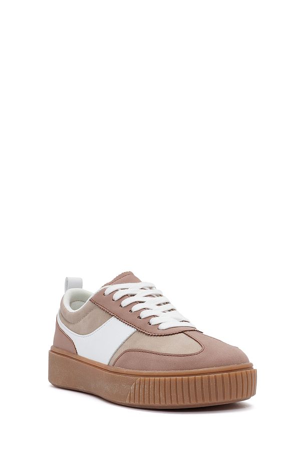 ACBC x Derimod Kadın Pembe Bağcıklı Süet Sneaker 25SFD435210 - 6