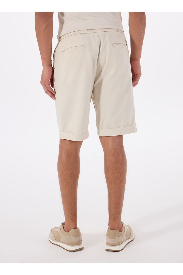 Slim Fit Krem Erkek Şort M5GD55WH4EAG1CV AXEL SHORT CO LIN - 6