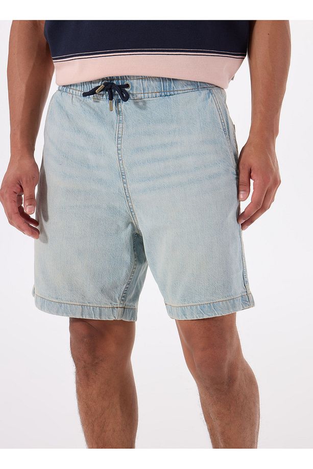 Erkek Regular Fit Desenli Denim Şort M5GD35D5M51GAL1 GJ JOGGER DENIM S - 4