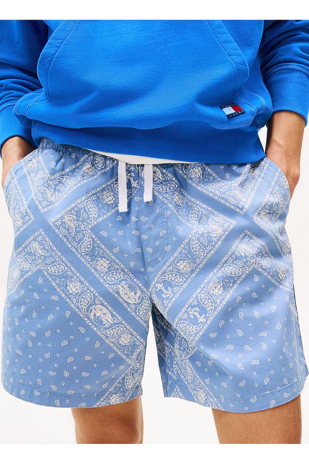 Regular Fit Açık Mavi Erkek Şort DM0DM21945DY6 TJM AOP LOOSE BEACH S - 3