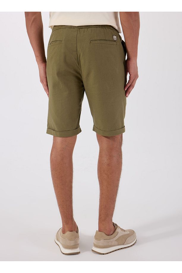 Slim Fit Yeşil Erkek Şort M5GD55WH4EAG896 AXEL SHORT CO LIN - 6