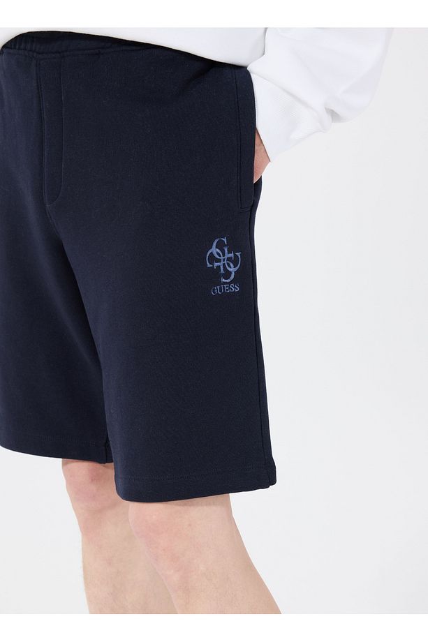 Lacivert Erkek Loose Fit Desenli Sweat Şort M5GD10KCN01G7V2 CLOVIS SHORTS - 4