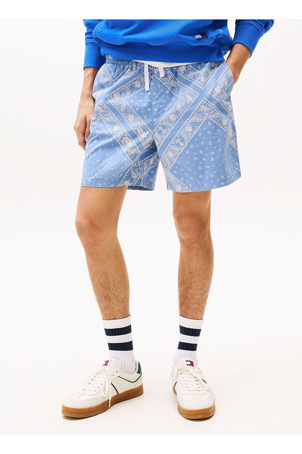 Regular Fit Açık Mavi Erkek Şort DM0DM21945DY6 TJM AOP LOOSE BEACH S - 2