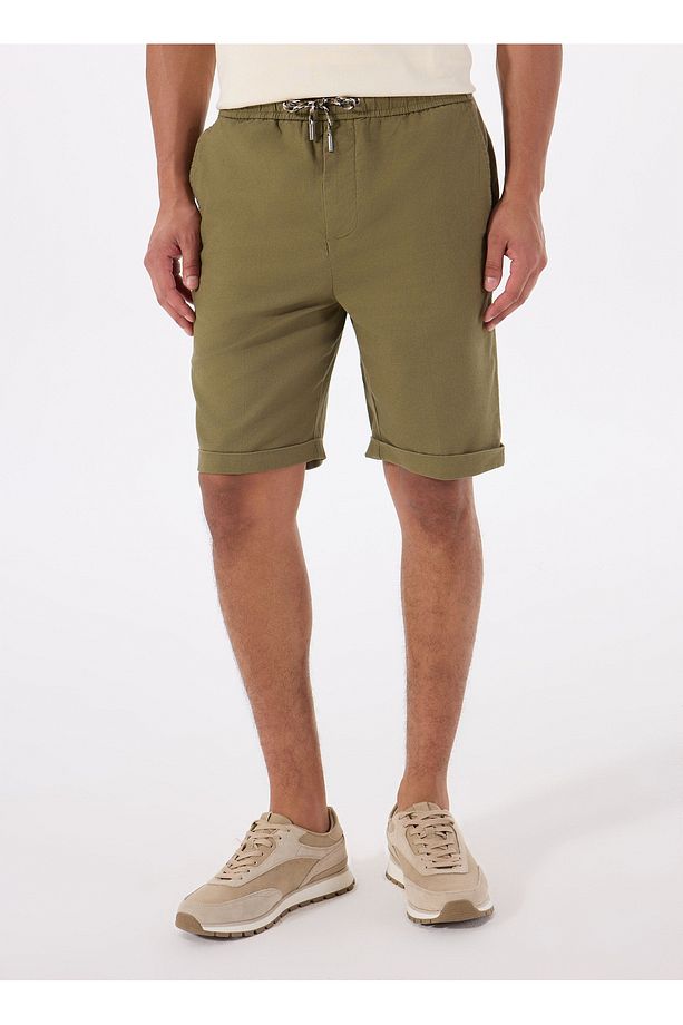 Slim Fit Yeşil Erkek Şort M5GD55WH4EAG896 AXEL SHORT CO LIN - 3